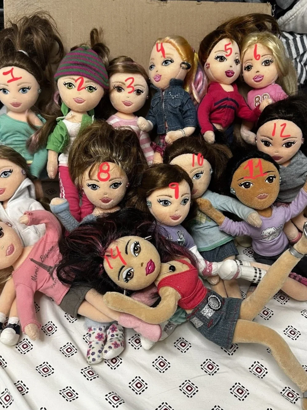 Ty Girlz Plush Dolls Poseable Retired Y2k 2000 style Kids Teens vintage Used Toy